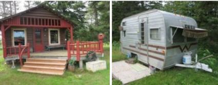 The Governor's Cabin and a camper at WunderBar are on the auction block. Images courtesy of Auction Masters.