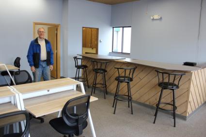 Bob Pranis at Office Outpost in downtown Grand Marais. Photo by Joe Friedrichs