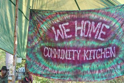 The Rainbow camp kitchen. All photos by Joe Friedrichs