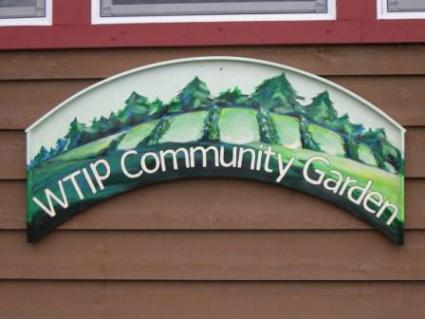 WTIP's Community Garden Sign