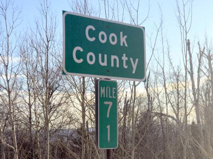 Cook County line. Submitted photo