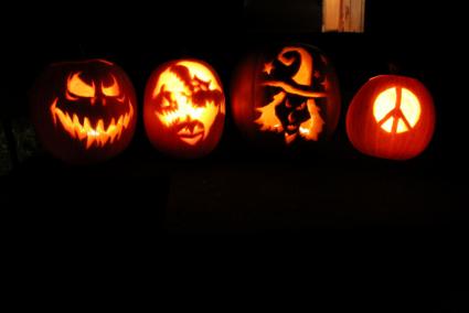 Cook County grown pumpkins turned jack-o-lanterns. Photos by Joe Friedrichs