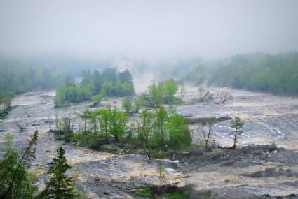 High water and floods can impact clean water along the North Shore. Photo by Maggie Friedrichs