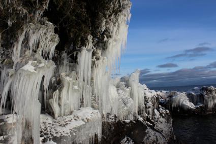 Frozen landscape near Lake Superior. Photo by Joe Friedrichs