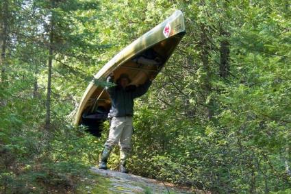 Boundary Waters portage up the Gunflint Trail. Photo by Amber Kramer