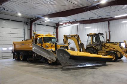 Equipment in the new public works facility for the Cook County Highway Department. Photo by Joe Friedrichs