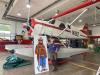 Carlisle Doria with the Forest Service plane near the BWCA. Submitted photo