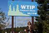 Rhonda Silence at the WTIP building in Grand Marais