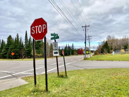 The intersection of County Road 7 and the Gunflint Trail. Submitted photo