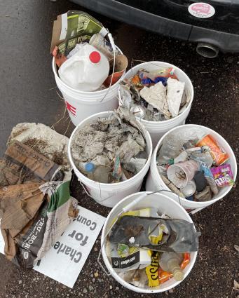 Litter collected in Cook County by local resident Ryan Murray in April 2021. Submitted photo