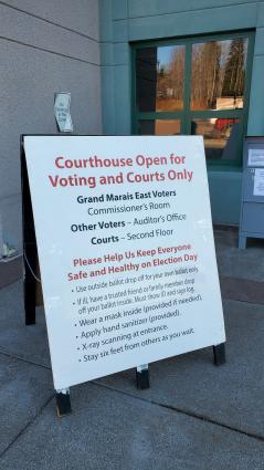 Election Day sign. Photo by Rhonda Silence